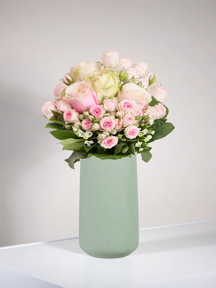 Bouquet di fiori rosa